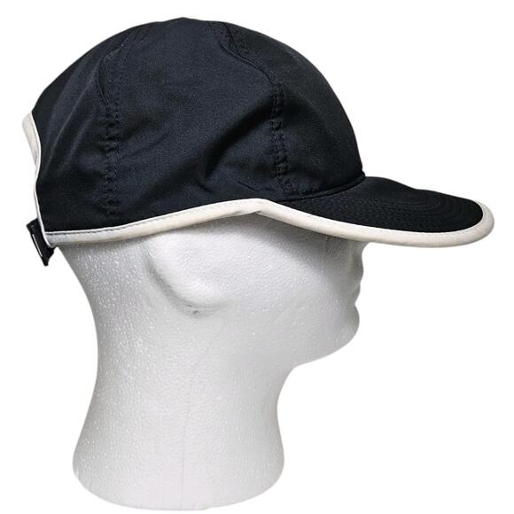 Nike Dri Fit Featherlight Hat Cap Big Logo Black White Breathable Soft Shell - Picture 4 of 15